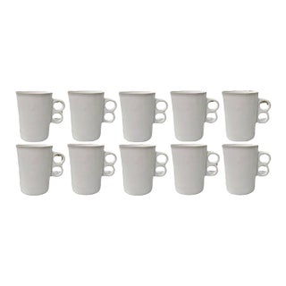 Organic Modern David Gil “Trigger” Bennington Potters Mugs, Set of 10 For Sale