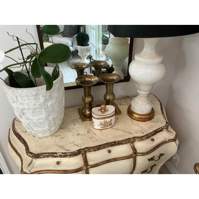 Pair Heavy Brass Antique Gu Vases For Sale - Image 11 of 11