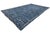 Contemporary Handmade Oceanic Blue Wave Kilim Wool Area Rug Luxury Flat-Weave For Sale - Image 11 of 12