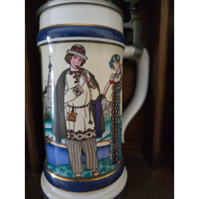 Metal 1990s Beer Steins Represents the 12 Fairy Tales For Sale - Image 7 of 11
