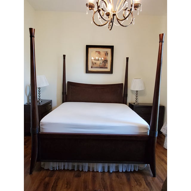 Traditional Bernhardt King Size Poster Bed Chairish