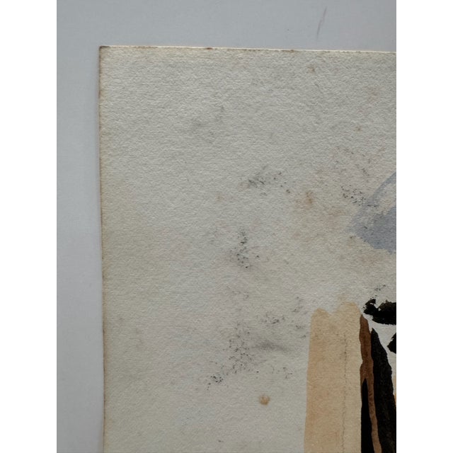 Henry Emil Salloch Original Watercolor on Paper Street Scene, Uruapan Mexico. 1961. For Sale - Image 4 of 6