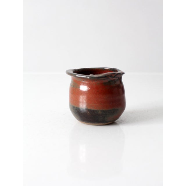 Vintage Handmade Studio Pottery Vessel For Sale - Image 11 of 15