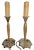 Pair of 1920s Art Deco Bronze Candle Lamps Skyscraper Base, Nickel & Gold Plated For Sale In Los Angeles - Image 6 of 18