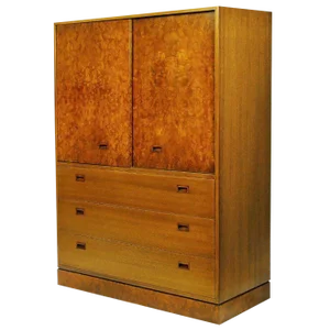 Harvey Probber Olive Ash Burl, Rosewood and Mahogany Gentleman's Chest