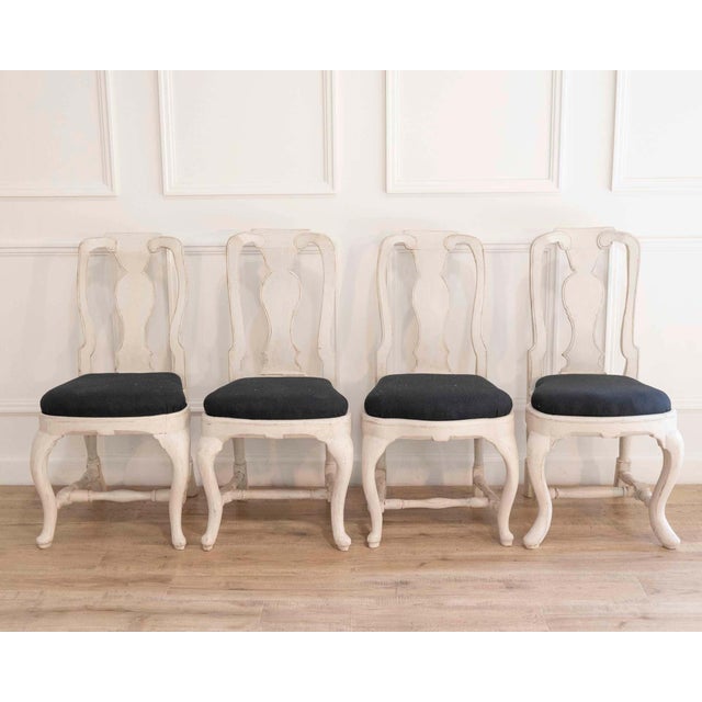 Set of eight Swedish chairs dates to the mid-18th century, circa 1760 For Sale - Image 4 of 11
