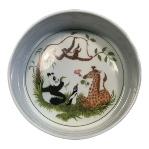 Late 20th Century Lynn Chase Jungle Party Bowl