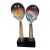 Vintage Dino Rosin "Amanti" Chalcedony Glass Sculpture of Two Faces For Sale