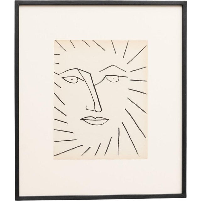François Gilot, Portrait of a Woman, 1951, Lithograph For Sale