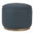 Four Hands Sinclair Round Ottoman - Fresno Cobalt For Sale