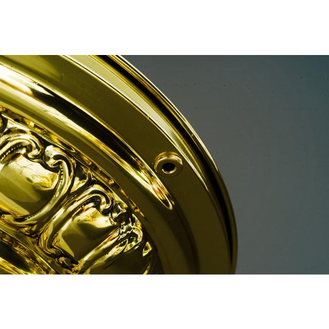 Large Art Deco Ceiling Lamp, Vienna, 1920s For Sale - Image 6 of 14