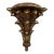 Large Vintage Mid Century Italian Style Gilt Wall Bracket Sconce For Sale