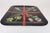 Italian Modernist trompe-l'œil tray by Piero Fornasetti (ca. mid-1950 - early 1960s, Milan). Composed of a black lacquered...