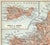 Circa 1900 map of the Sorrento Peninsula with Capri inset. Combined shipping available, please inquire.