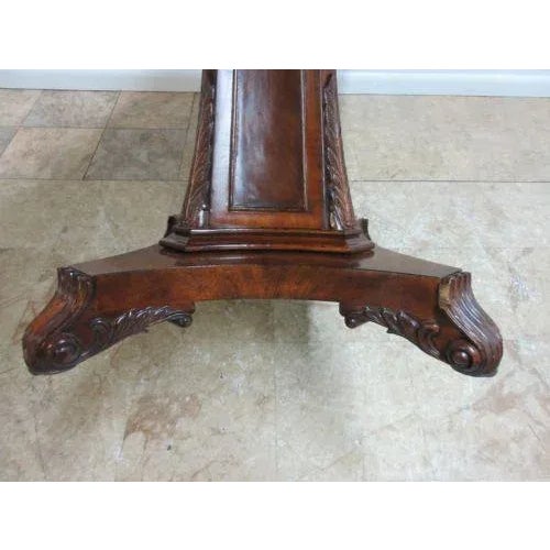 Jonathan Charles Empire Carved Center Louis XV Regency Center Console Sofa Table For Sale - Image 10 of 11