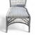 White Woven Wicker Writing Desk and Matching Side Chair For Sale - Image 9 of 18