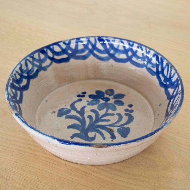 Spanish 19th Century Spanish Blue Fajalauza Lebrillo Bowl For Sale - Image 3 of 8