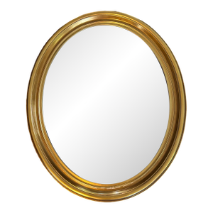 1970s Vintage Oval La Barge Gold Gilt Mirror