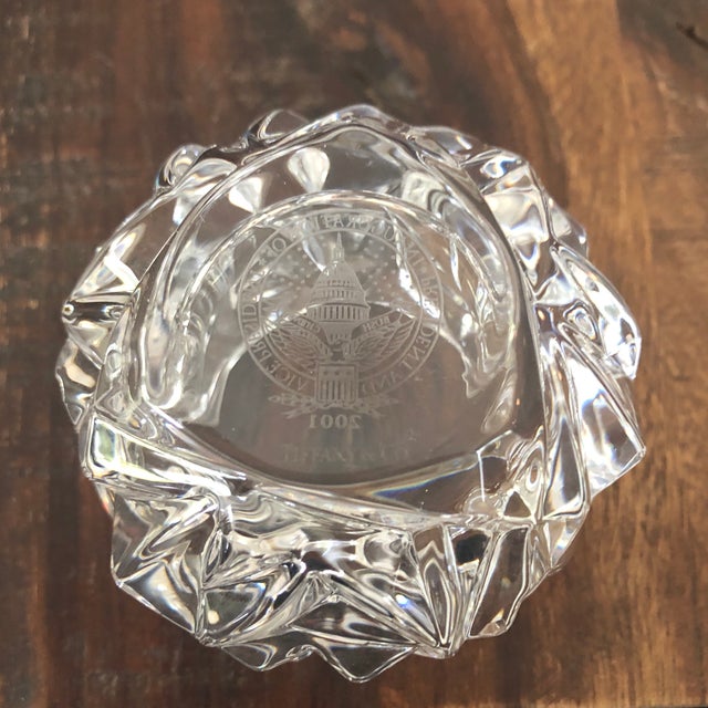 Tiffany & Co. 2001 Presidential Inaugural Crystal Votive Candle Holder