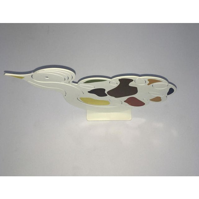 Brown White Painted Metal Sculpture by Riccardo Dalisi, Italy, 1980s For Sale - Image 8 of 18