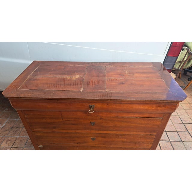Cappuccino Cherry Chest of Drawers For Sale - Image 5 of 6