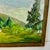 Wood 1950s Vintage Impressionist Americana Folk Art Original Oil Landscape Painting, Artist Signed. For Sale - Image 7 of 11