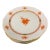 1960s Set of 6 Porcelain Herend Plates in Chinese Bouquet Rust Color For Sale