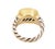Contemporary David Yurman Noblesse Diamond 18k Gold 925 Silver Cable Ring For Sale - Image 3 of 6