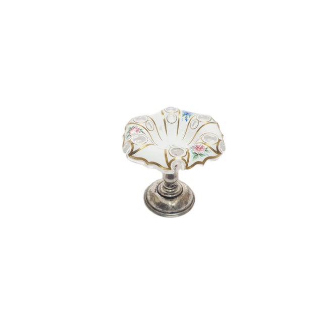 Danish Biedermeier Salt Bowl on Stand, 1890s, in Very Good conditions. Designed 1890 to 1919