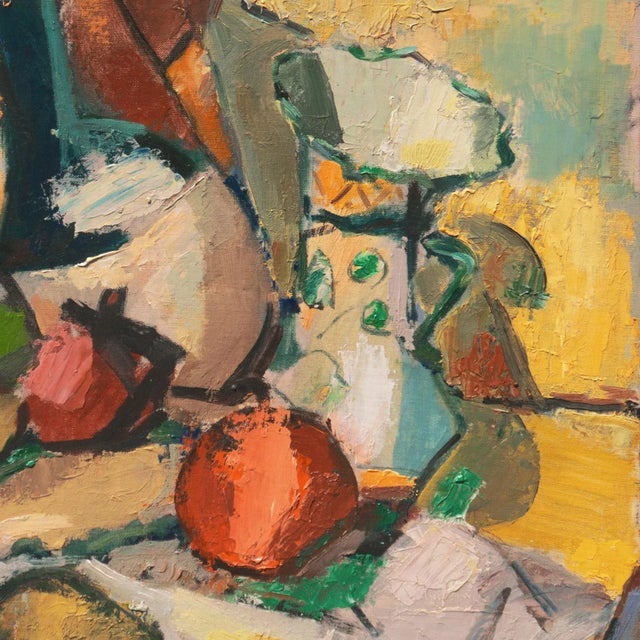 Textile 'Still Life' by Irving Smith, Worth Galleries, Palm Beach, Florida, Modernism For Sale - Image 7 of 7