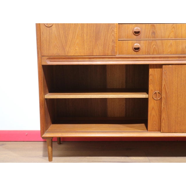 Mid Century Modern Vintage TeakDanish Buffet Credenza For Sale - Image 9 of 15