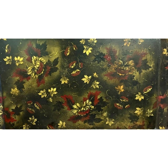 American Large Antique American Toleware Tray For Sale - Image 3 of 7