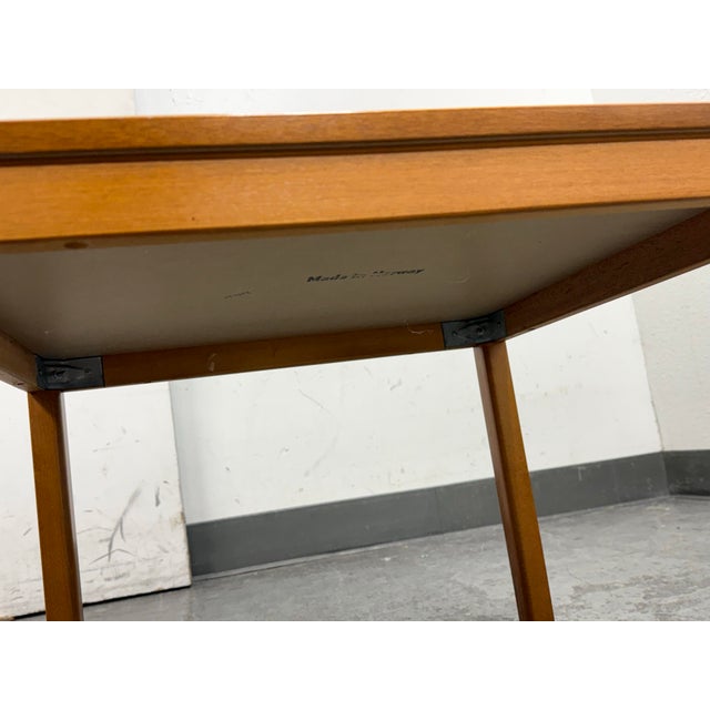 Norwegian Square Side Table, Mid 20th Century For Sale - Image 11 of 12