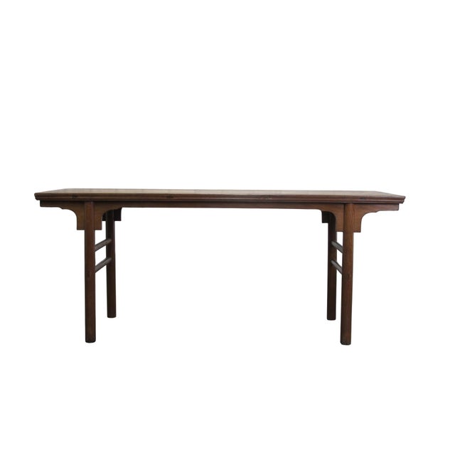 Crafted with traditional mortise and tenon joinery, this painting table features a wide, flush-panel top supported by...