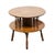HEYWOOD WAKEFIELD Solid Maple Early American Colonial 28" Tiered Round Drum Accent End Table 1476 - Cinnamon Finish 26"...