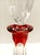 Red Bohemian Transparent and Red Crystal Decanter Bottle from Dresden Crystal, Italy, 1960s For Sale - Image 8 of 13