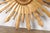 Gold Large Vintage French Midcentury Sunburst with Small Convex Mirror Plate For Sale - Image 8 of 11