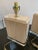 1980s Sculptural Pair of Travertine & Lucite Table Lamps — Geometric Postmodern Italian Design For Sale - Image 5 of 10