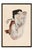 Abstract 1912 Vintage Nude Figure Art Print by Egon Schiele, Crouching Nude - 12" X 18" For Sale - Image 3 of 10