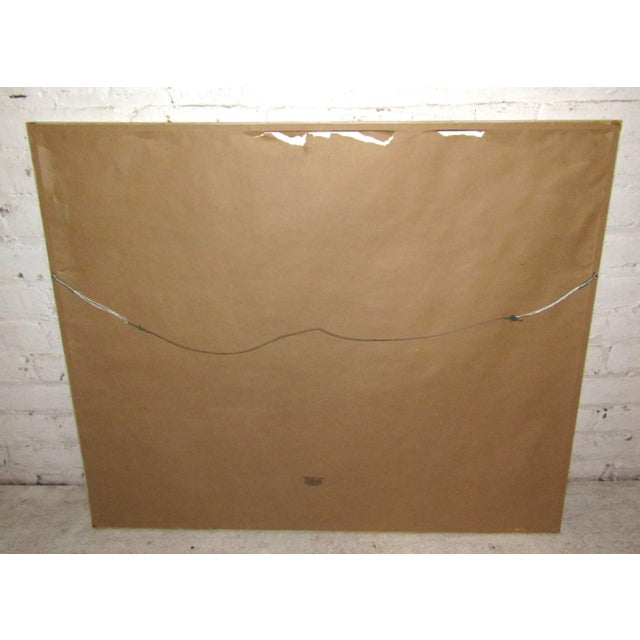 This print reproduction of an unknown artist's underwater seascape features an eye-catching color palette and expressive...