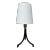 Visual Comfort Forged Iron Table Lamp For Sale