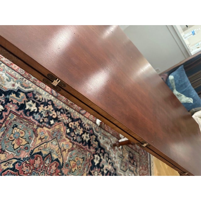 Ethan Allen Dining Table - Vintage - 1980's Ethan Allen British Classics Collections Convertible Dining Table - No Longer in Production For Sale - Image 4 of 9