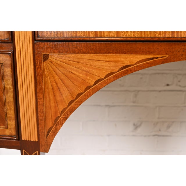 Councill Federal Inlaid Flame Mahogany and Satinwood Sideboard Credenza For Sale - Image 10 of 14