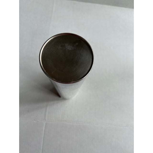 Vintage 1959 Mid-Century Silver-Plate Cocktail Pitcher by Gorham Silversmith Co., by D. H. Colflesh For Sale - Image 4 of 5