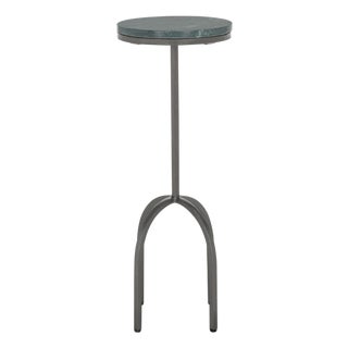 Arkan Marble Drink Table in Green For Sale