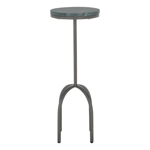 Arkan Marble Drink Table in Green For Sale