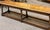 Antique English Oak Full Width Refectory Bench With Generous Seating c.1920 For Sale - Image 9 of 11