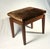 Jens Risom Jens Rison Danish Mid Century Upholstered Walnut Floating Seat Ottoman For Sale - Image 4 of 10