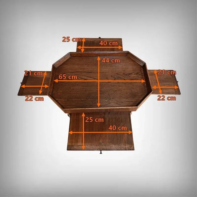 Art Deco Oak Coffee Table, 1930s For Sale - Image 16 of 17