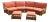 Mid Century Ficks Reed Two-Piece Sectional Rattan Sofa - 4 Pieces For Sale